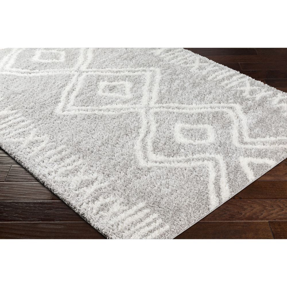 Cloudy Shag CDG-2312 Gray / Ivory Rugs #color_gray / ivory