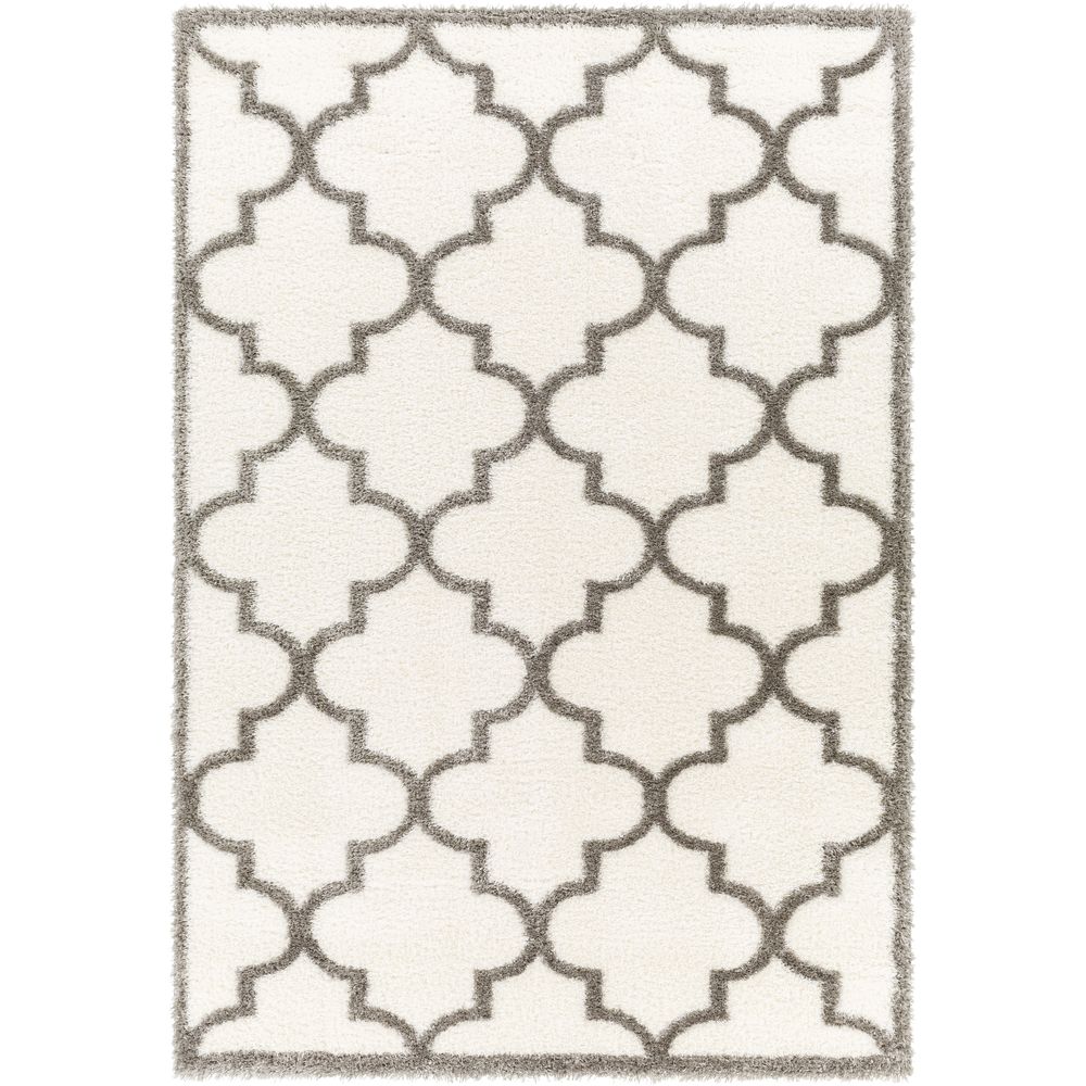 Cloudy Shag CDG-2314 Ivory / Gray Rugs #color_ivory / gray