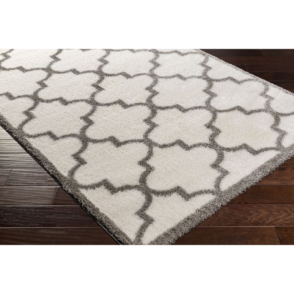 Cloudy Shag CDG-2314 Ivory / Gray Rugs #color_ivory / gray