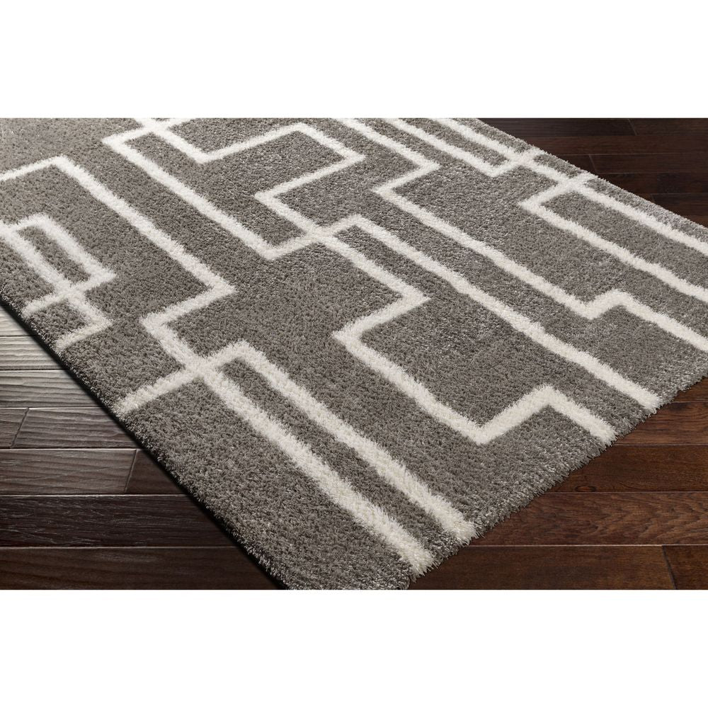 Cloudy Shag CDG-2315 Gray / Ivory Rugs #color_gray / ivory