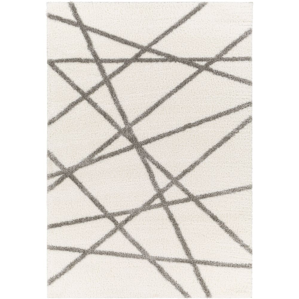 Cloudy Shag CDG-2316 Ivory / Gray Rugs #color_ivory / gray