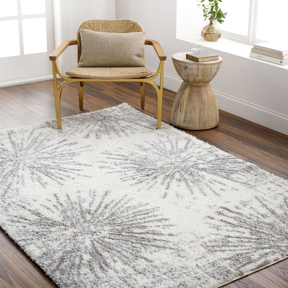 Cloudy Shag CDG-2327 Ivory / Gray Rugs #color_ivory / gray
