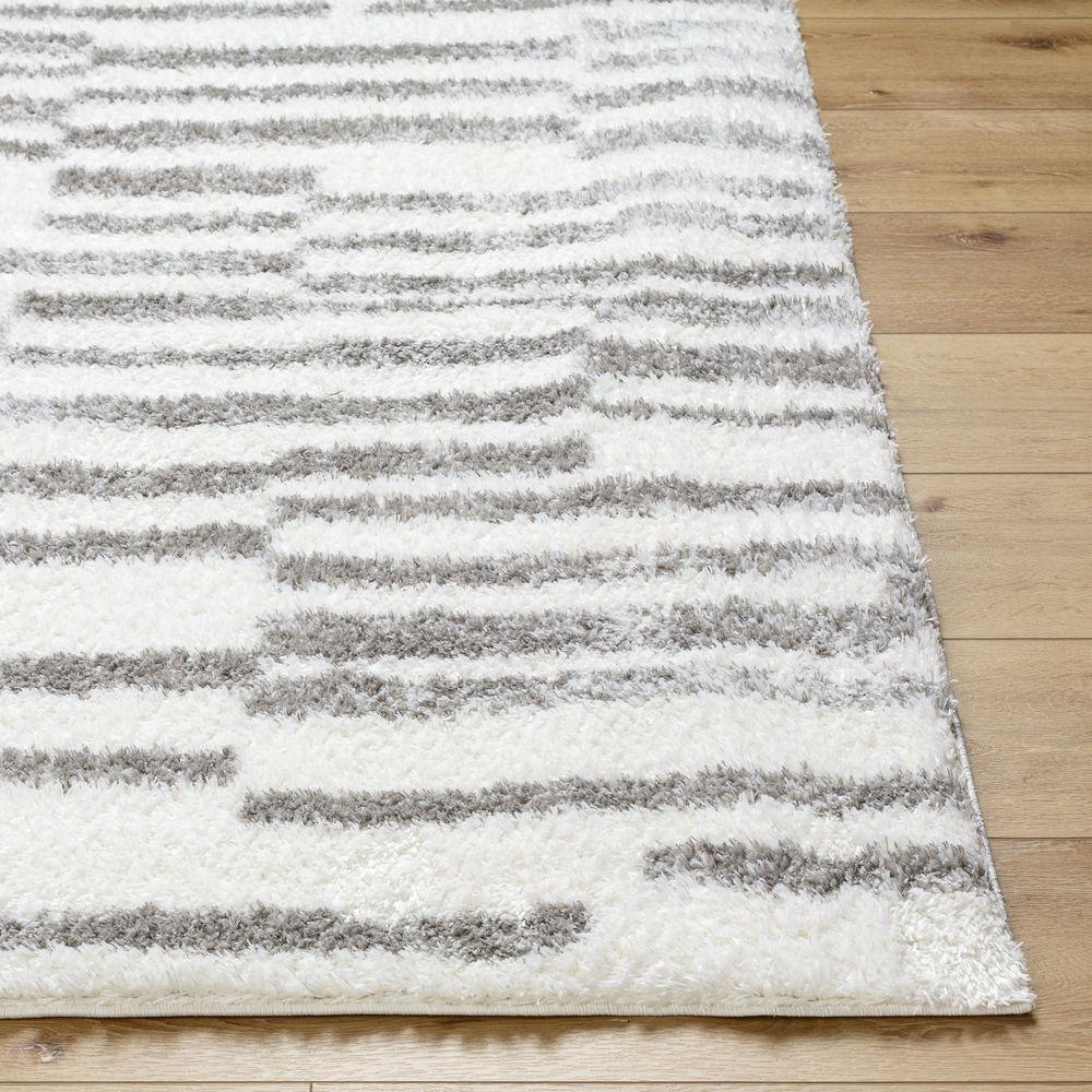 Cloudy Shag CDG-2328 Ivory / Gray Rugs #color_ivory / gray