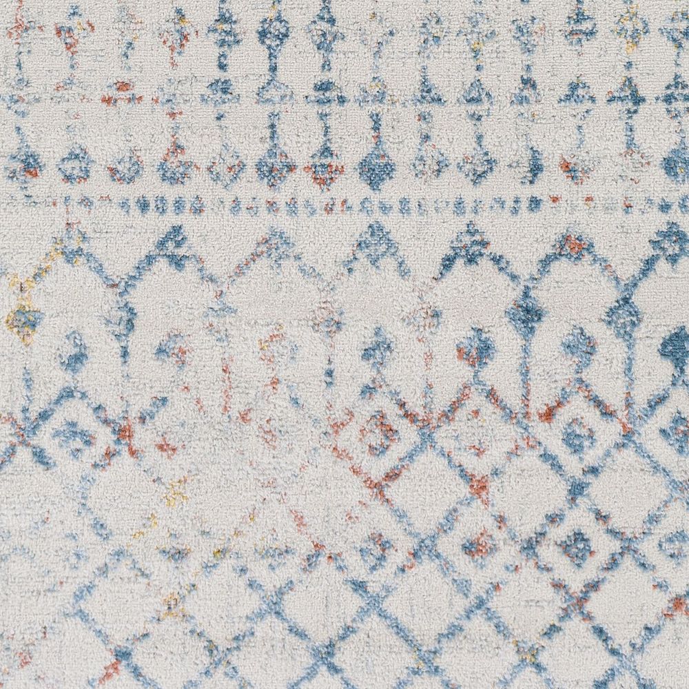 Chester CHE-2373 Blue / Coral Rugs #color_blue / coral