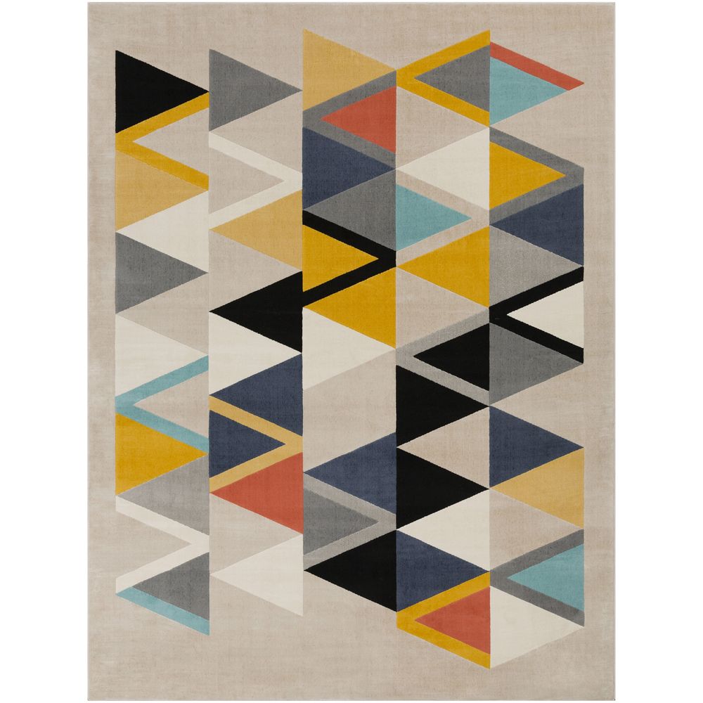 City CIT-2350 Mustard / Charcoal Rugs #color_mustard / charcoal