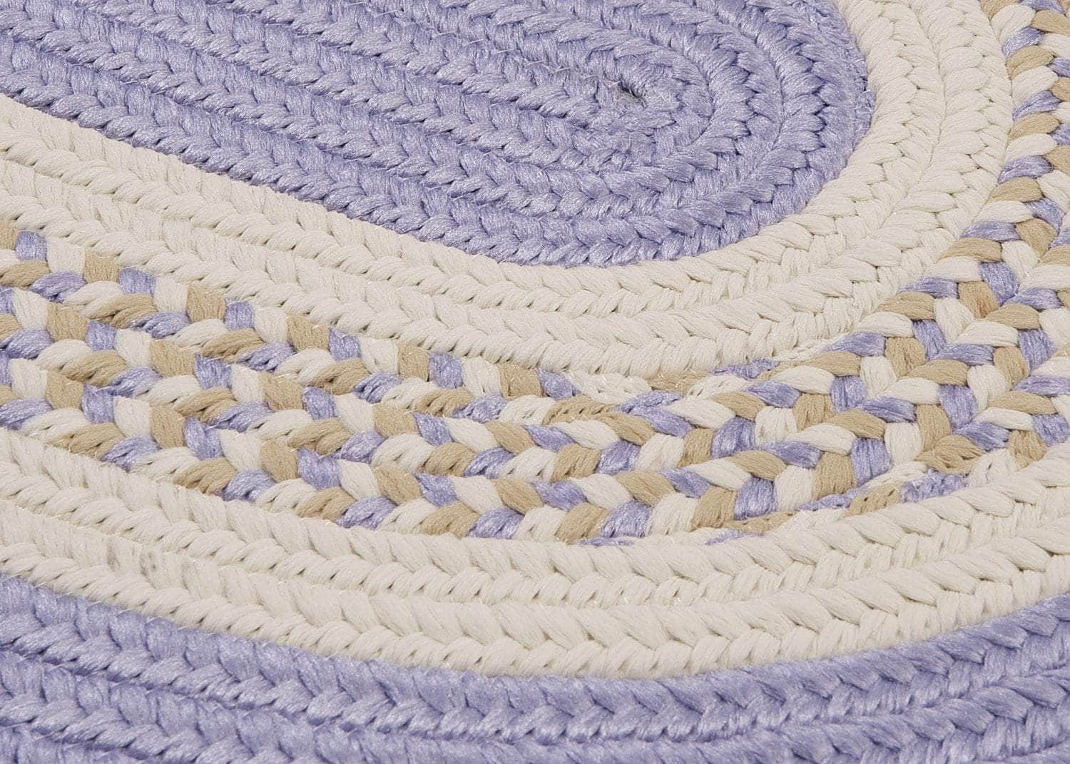 Farmhouse Braided Rug - Made in USA - Amethyst