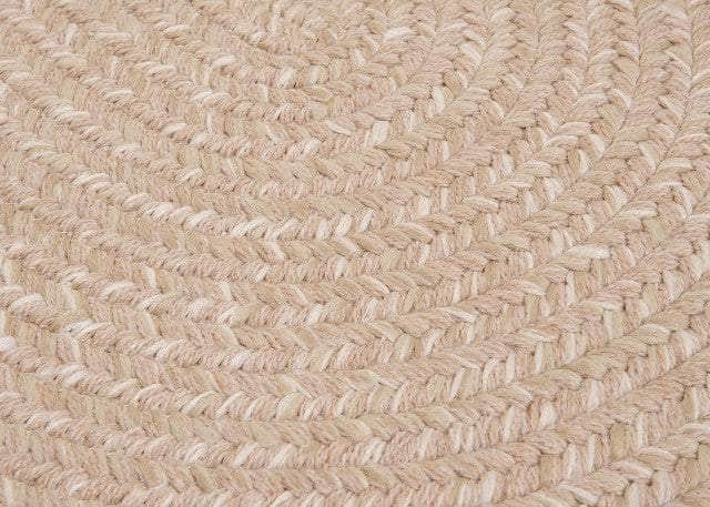 Freeport Rustic Farmhouse Braided Wool Rug - Oatmeal