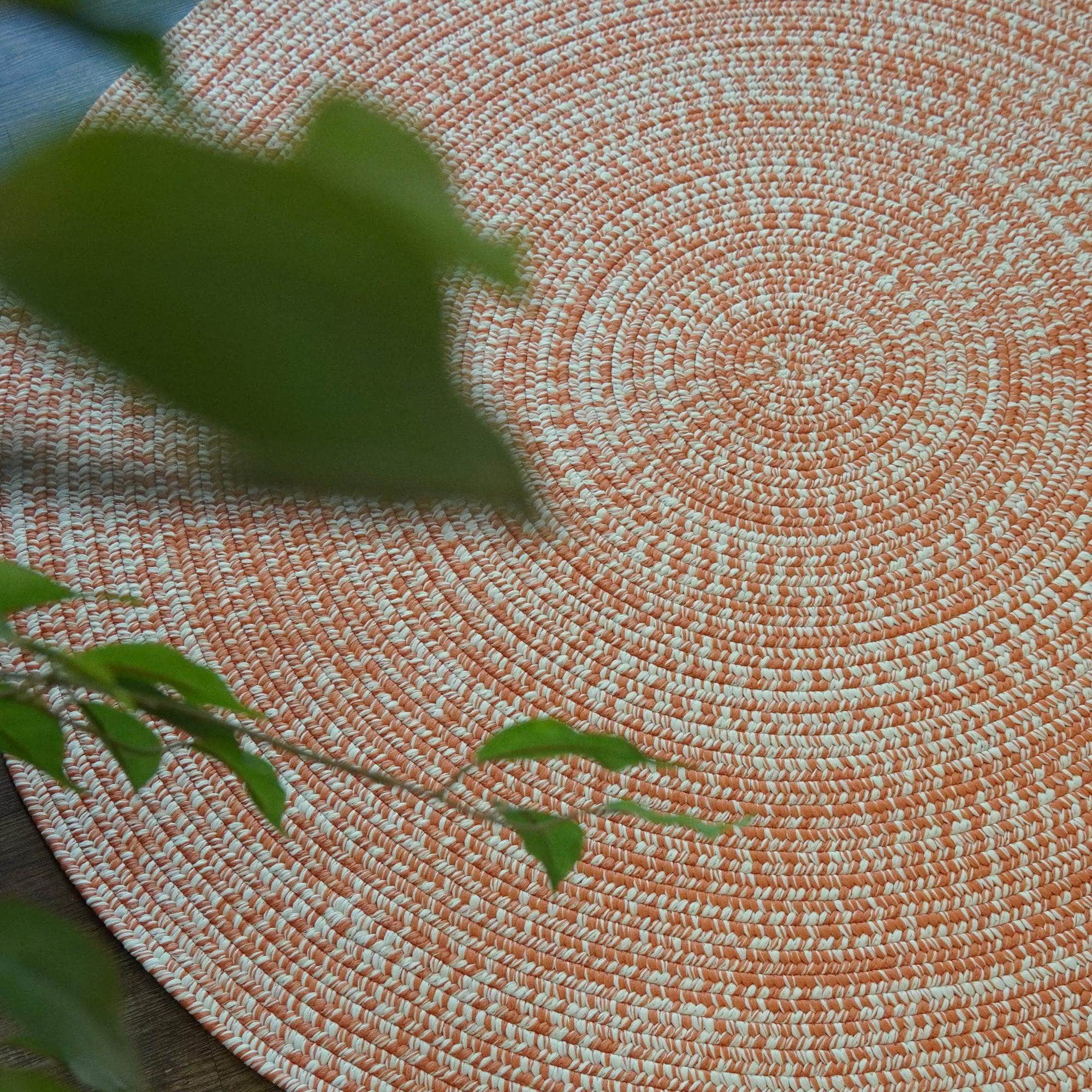 Braided A352 Orange Rugs #color_orange