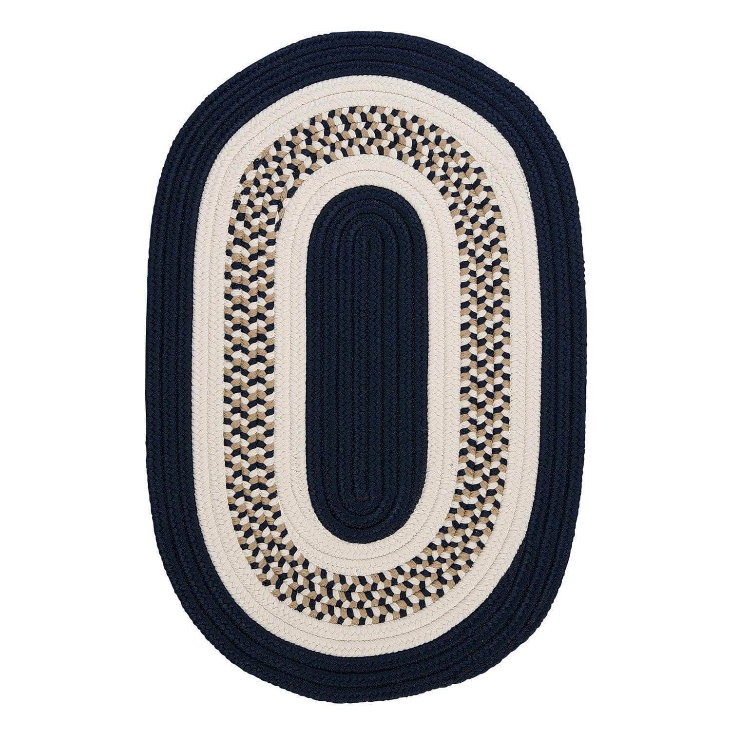 Braided FB52 Navy Area Rug #color_navy