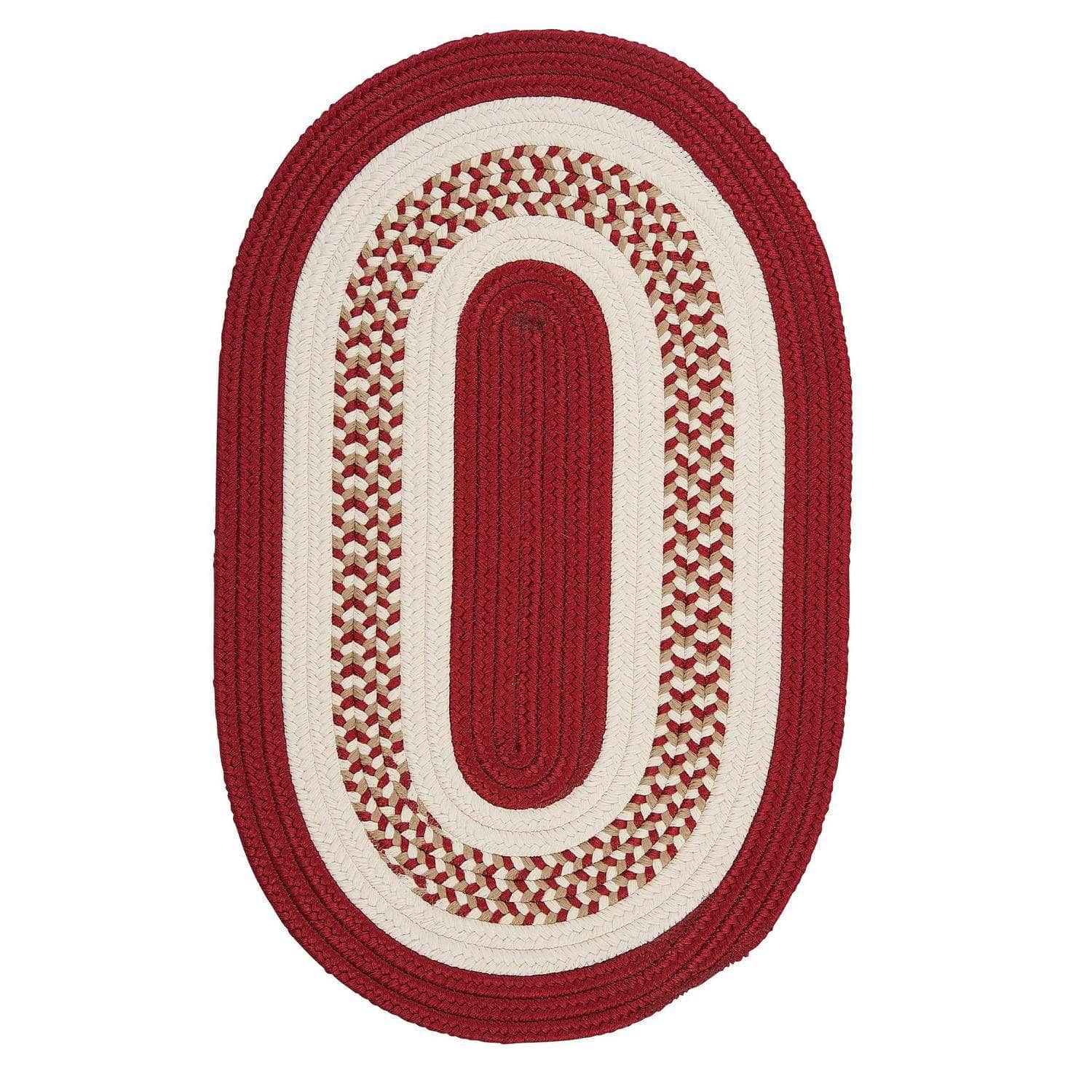 Braided FB71 Red Area Rug #color_red
