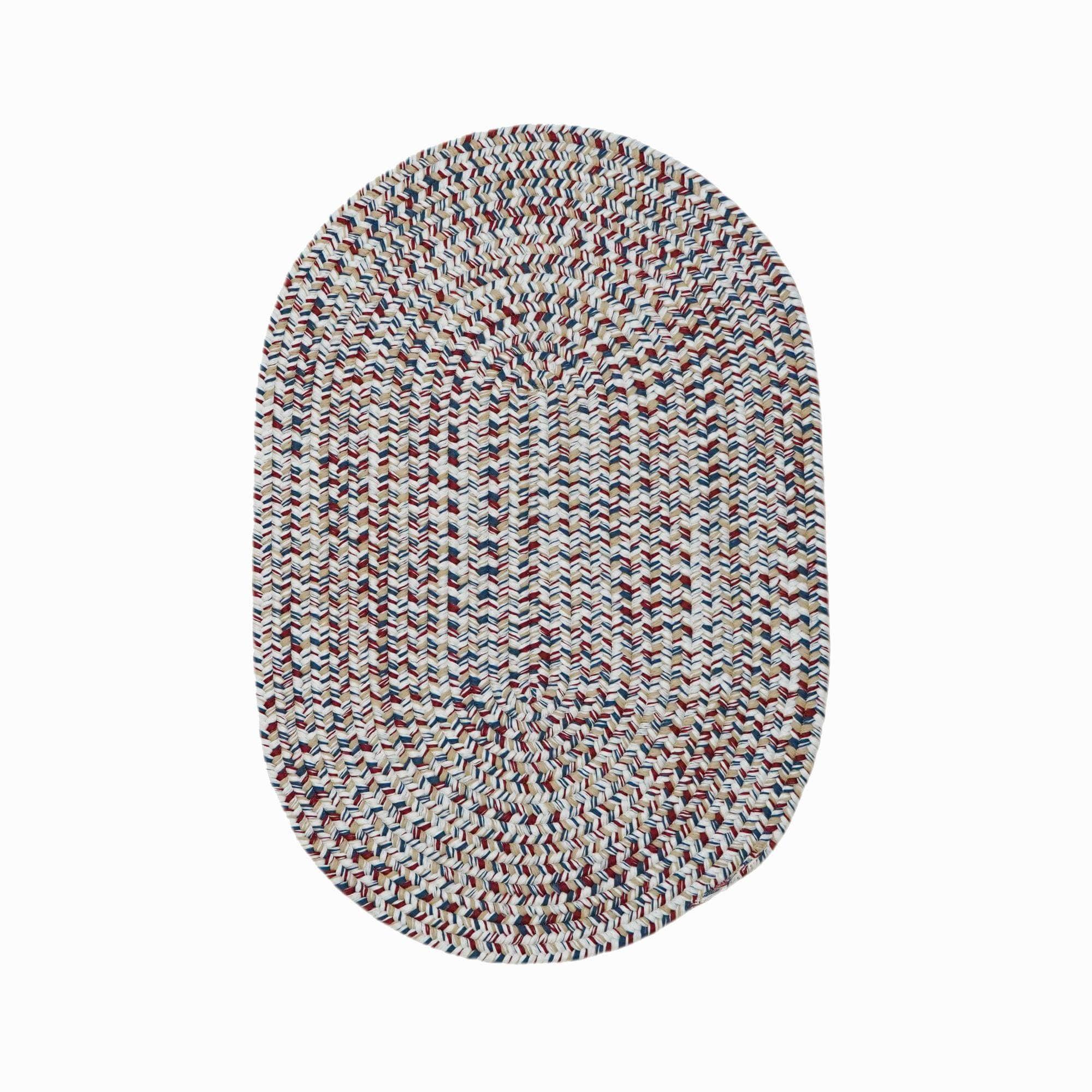 Braided SS83 Red / Blue Rugs #color_red / blue