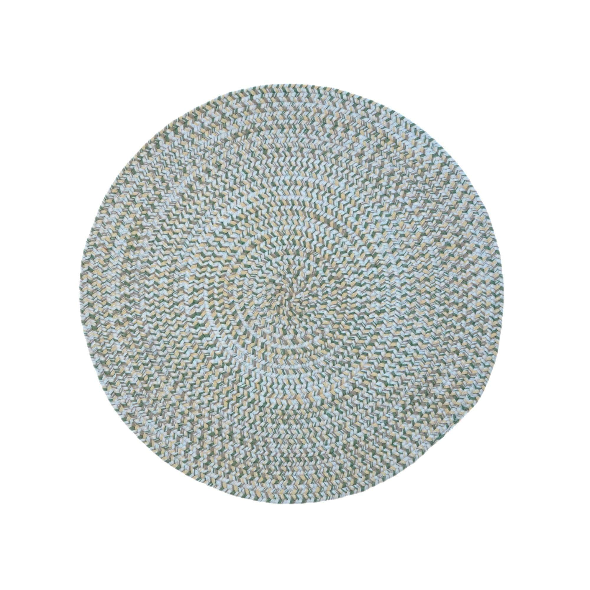 Braided SS90 Yellow / Green Rugs #color_yellow / green
