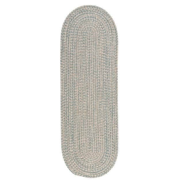 Freeport Rustic Farmhouse Braided Wool Rug - Teal