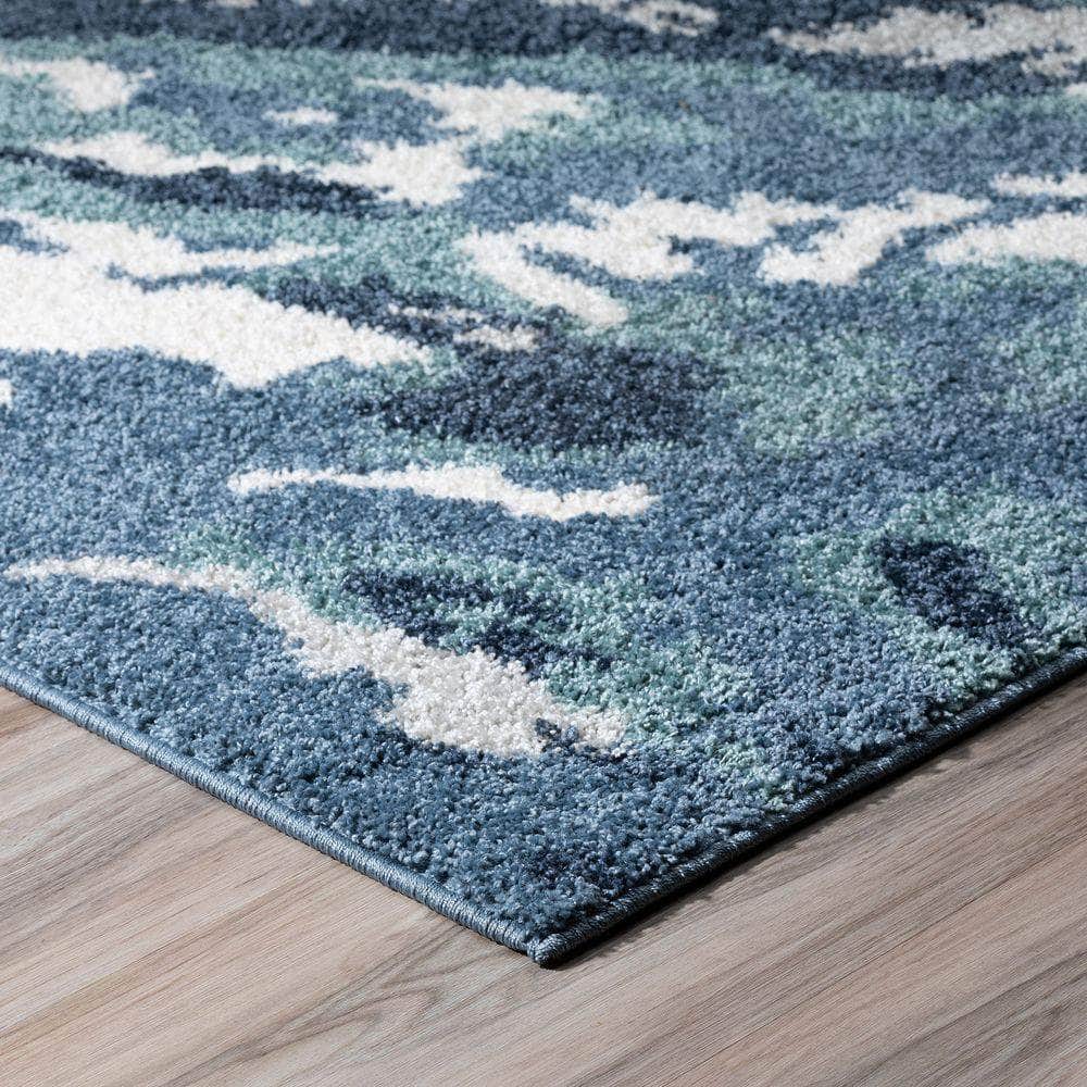 Rocco RC3 Denim Blue Area Rug 