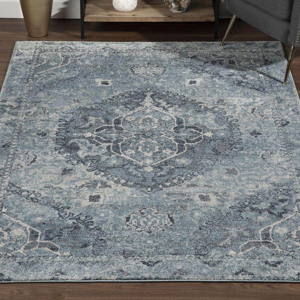 Antigua AN7 Sky Blue Area Rug #color_sky blue