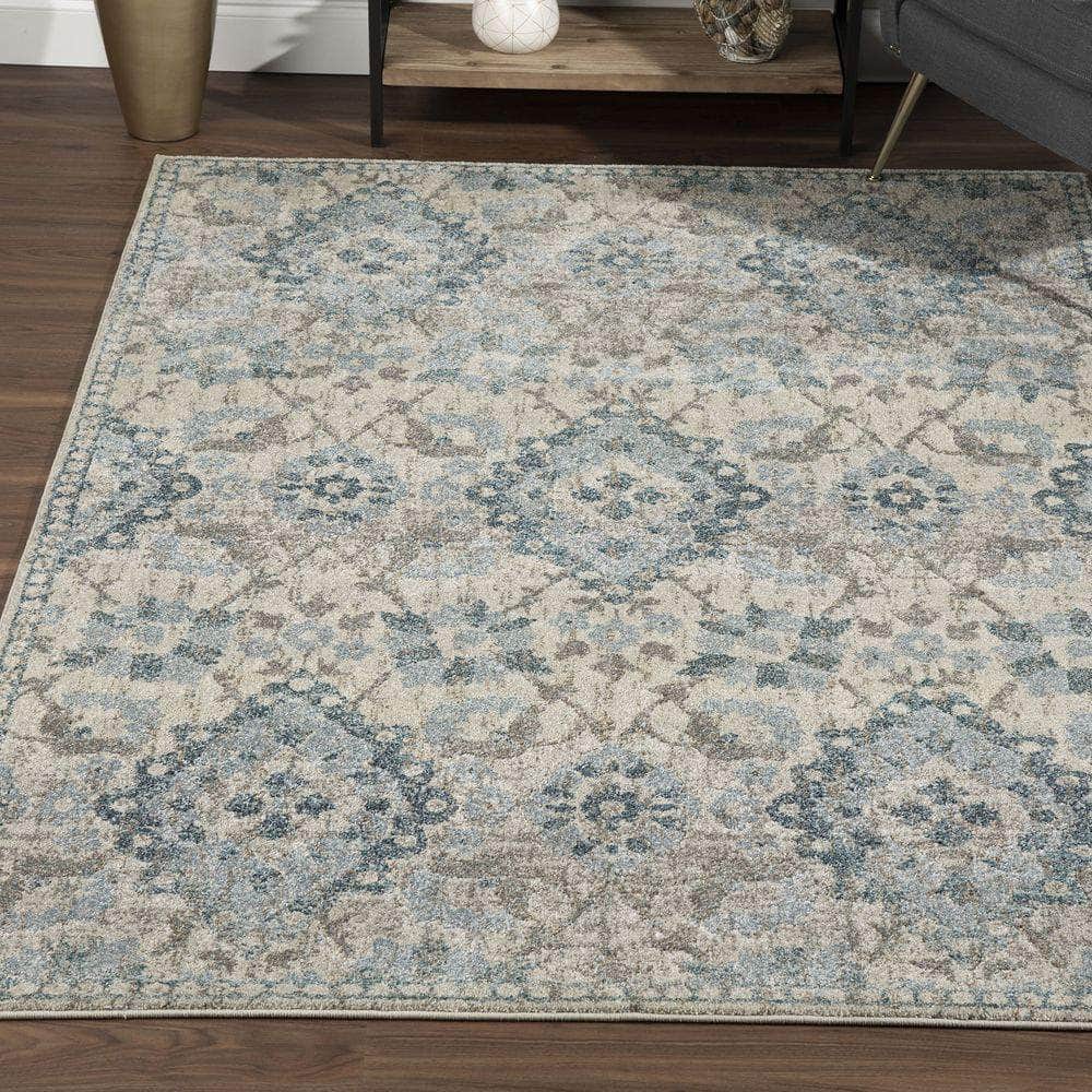 Antigua AN5 Linen Blue Area Rug #color_linen blue