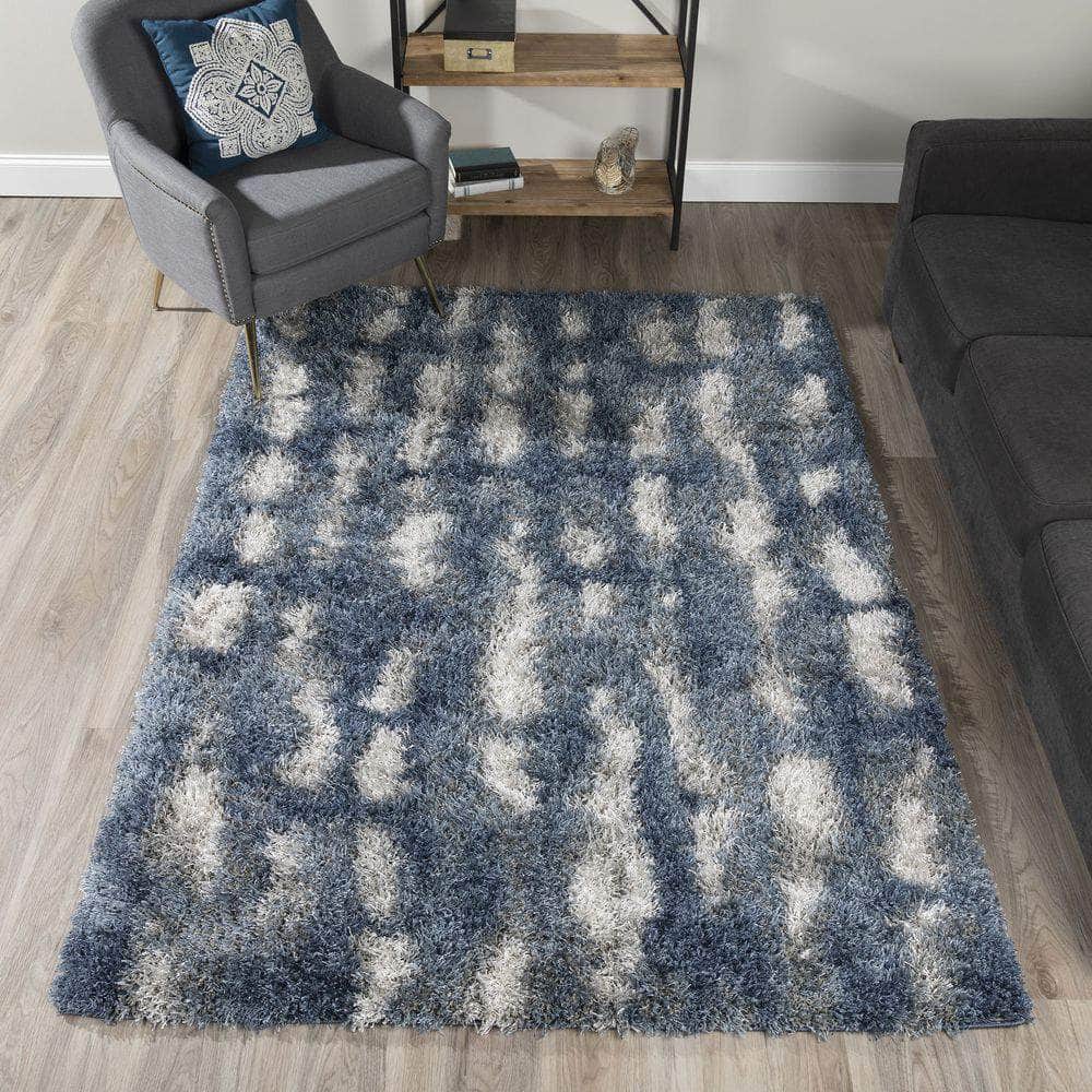 Arturro AT13 Indigo Blue Area Rug #color_indigo blue