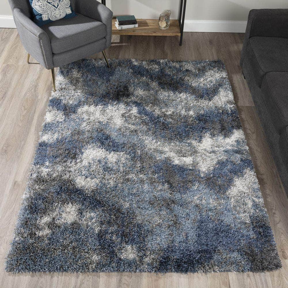 Arturro AT7 Navy Blue Area Rug #color_navy blue