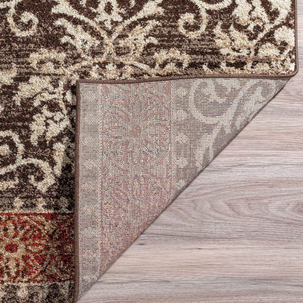 Gala GA6 Chocolate Brown Area Rug #color_chocolate brown