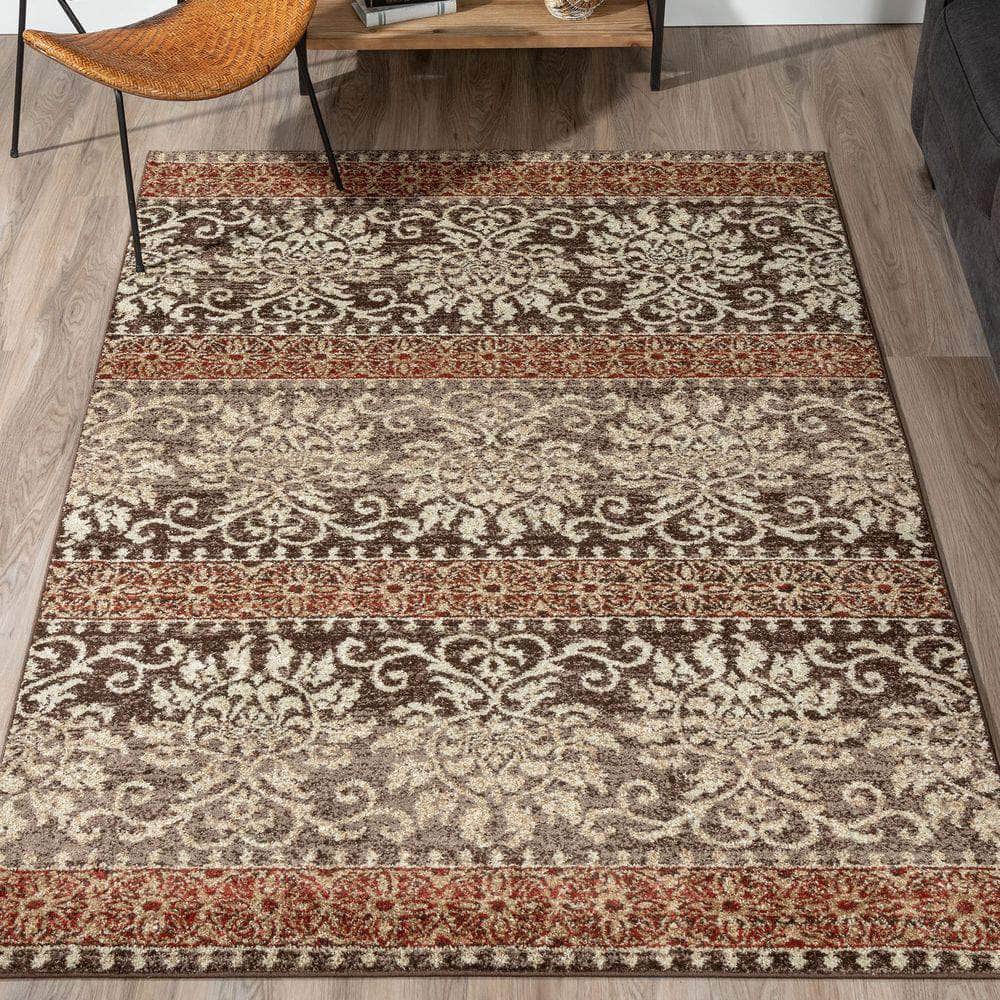 Gala GA6 Chocolate Brown Area Rug #color_chocolate brown