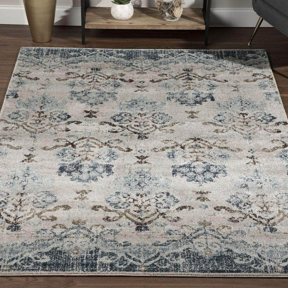 Antigua AN11 Blue Rug #color_blue