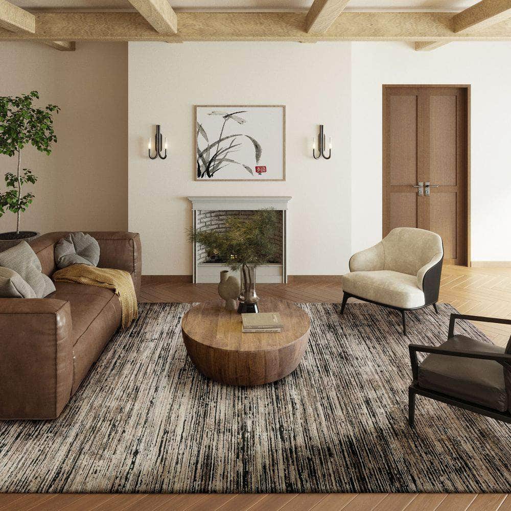 Denizi DZ1 Midnight Black Area Rug #color_midnight black