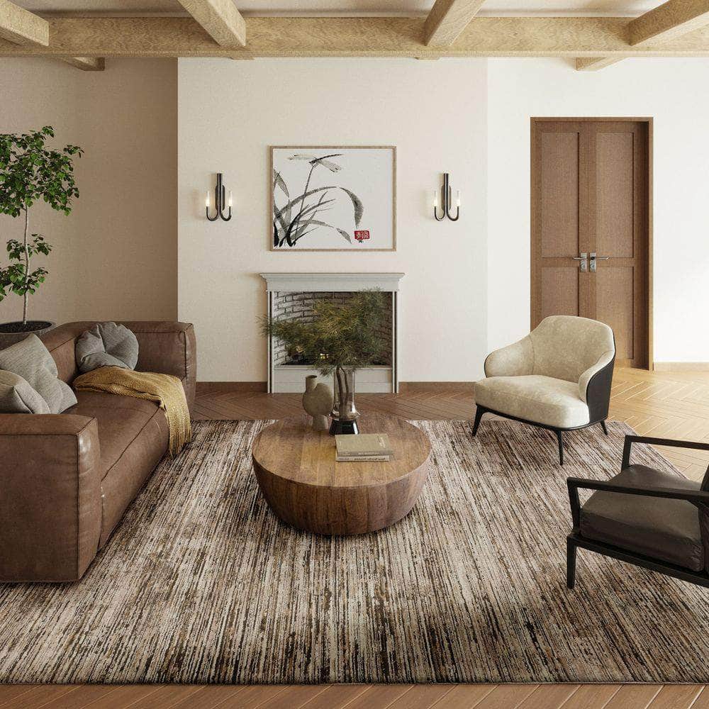 Denizi DZ1 Mocha Brown Area Rug #color_mocha brown