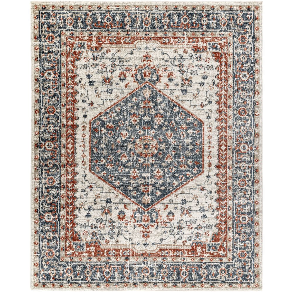 Davaro DAV-2305 Ivory / Teal Rugs #color_ivory / teal