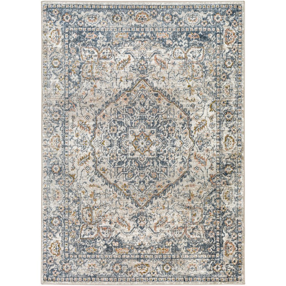 Davaro DAV-2308 Ivory / Teal Rugs #color_ivory / teal