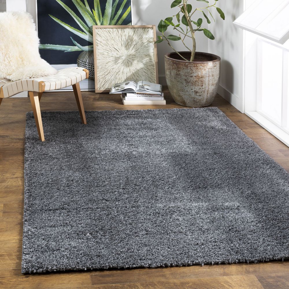 Deluxe Shag DXS-2303 Charcoal Rugs #color_charcoal