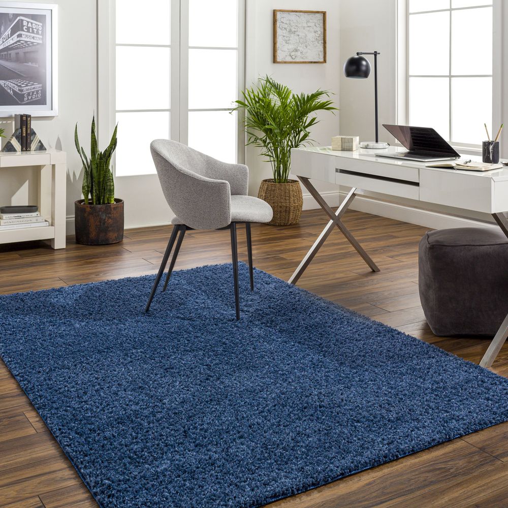 Deluxe Shag DXS-2327 Navy Rugs #color_navy