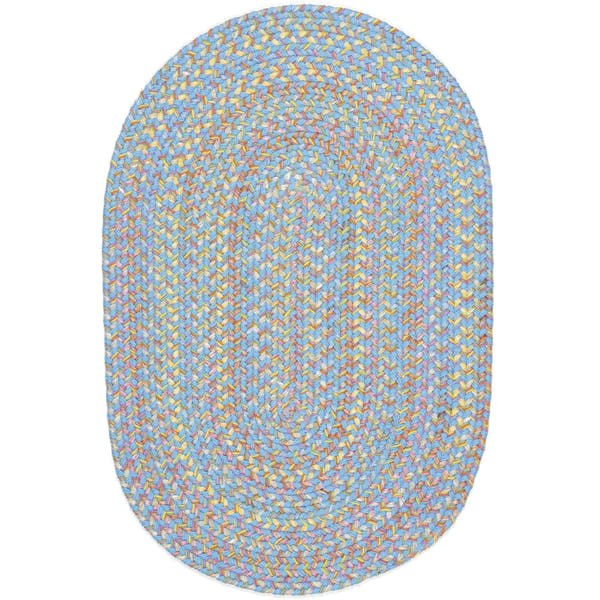 Hipster Kids and Playroom Braided Rug 