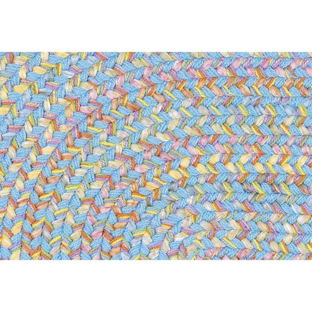 Hipster Kids and Playroom Braided Rug 