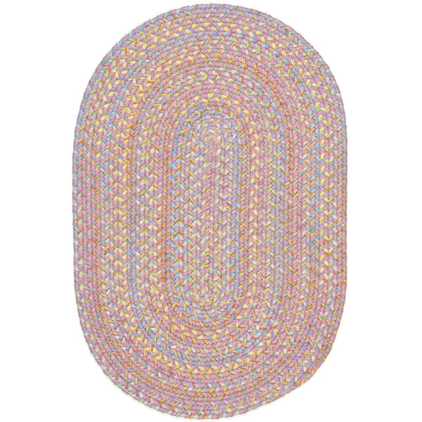 Hipster Kids and Playroom Braided Rug 