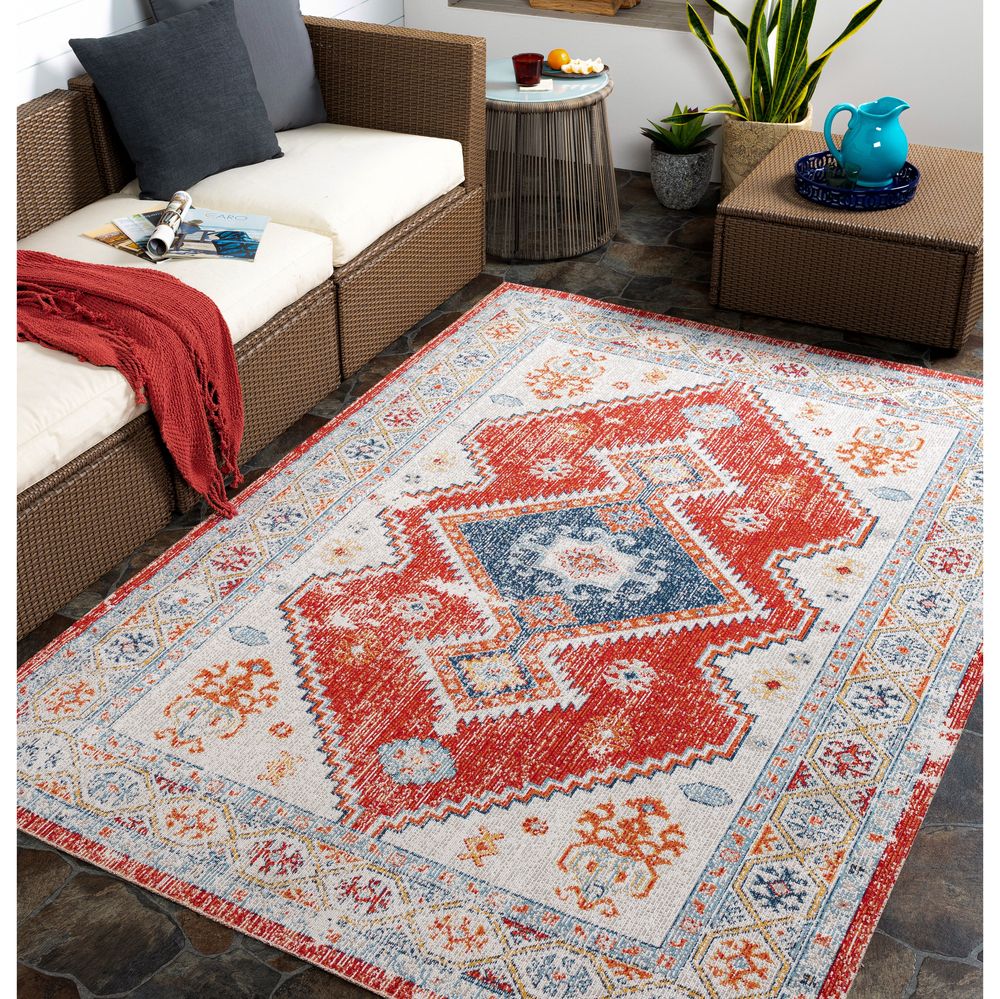 Huntington Beach HTB-2305 Red Rugs #color_red