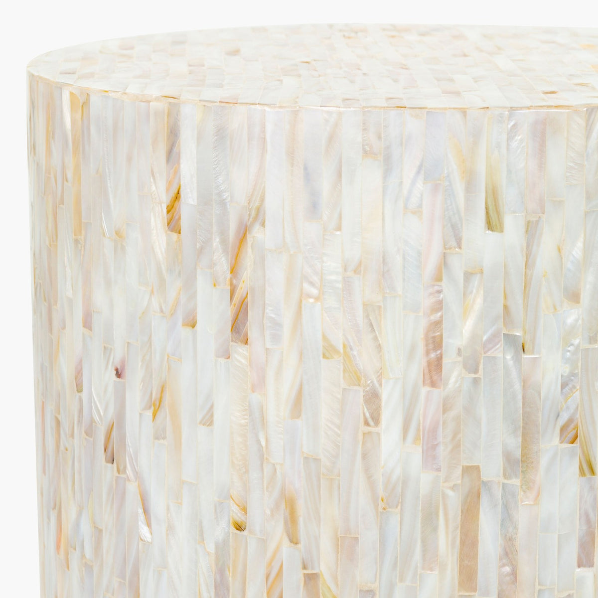 Iridescent End Table - detail corner
