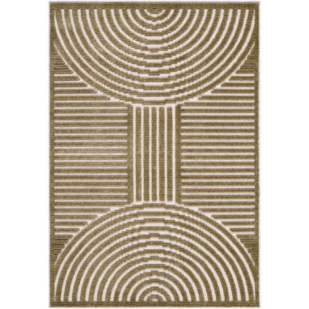 Machine Woven LYA-2328 Beige, Brown Rugs #color_beige, brown