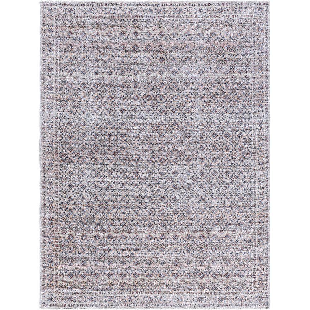 Machine Woven VNY-2321 Beige, Charcoal Rugs #color_beige, charcoal