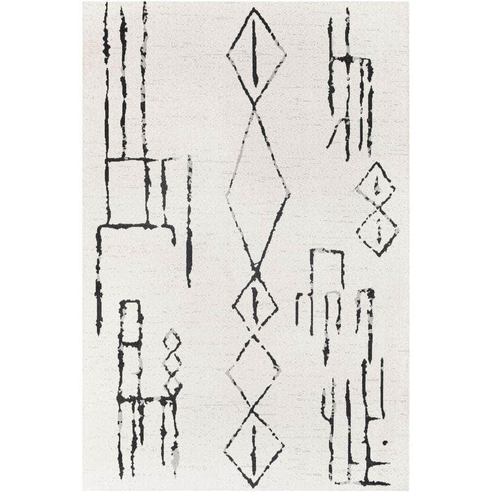Machine Woven LVR-2318 Black, Gray Rugs #color_black, gray