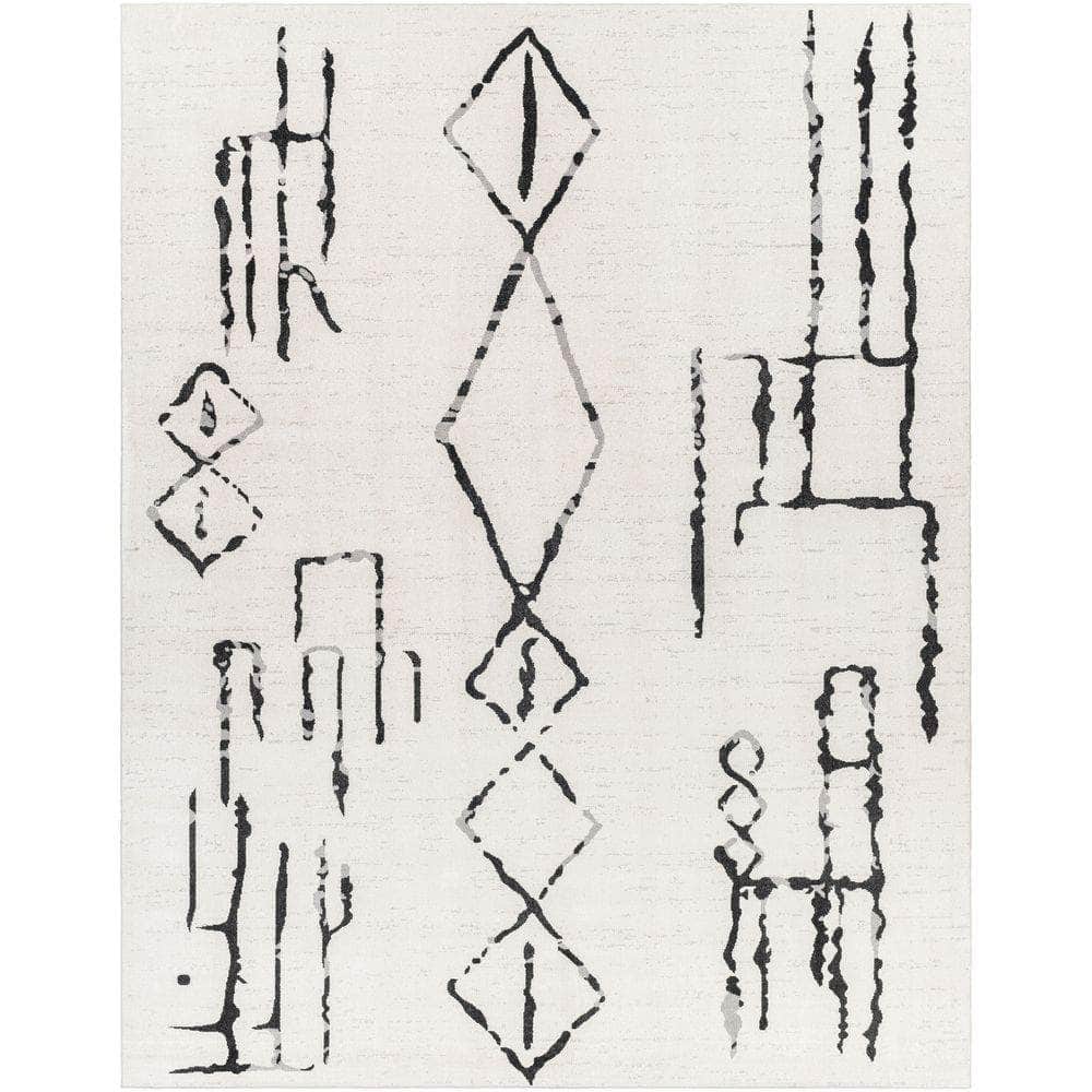 Machine Woven LVR-2318 Black, Gray Rugs #color_black, gray