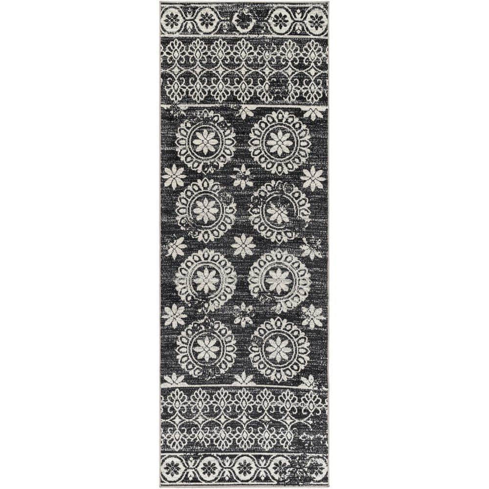 Machine Woven LVR-2325 Black, Gray Rugs #color_black, gray