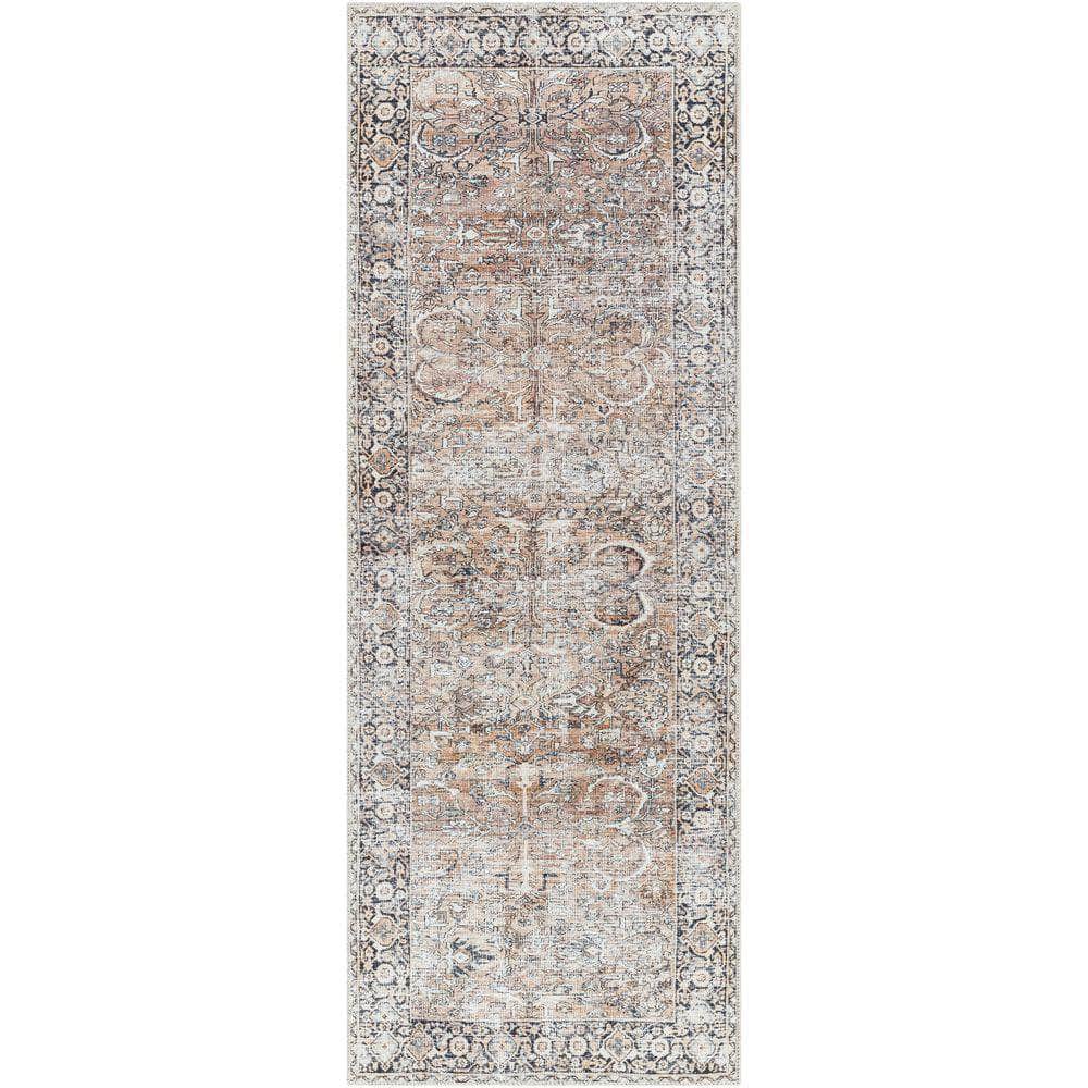 Machine Woven KMR-2308 Brown, Dark Brown Rugs #color_brown, dark brown