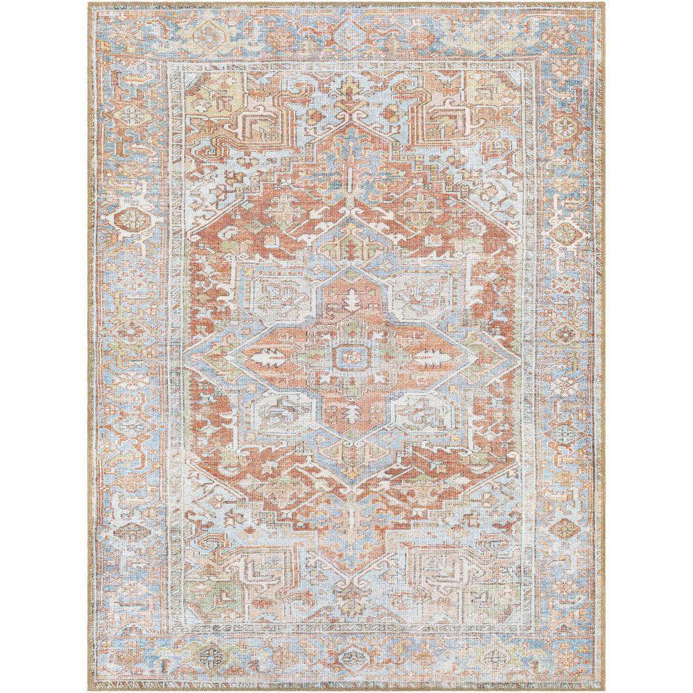 Machine Woven ALY-2305 Brown, Rust Rugs #color_brown, rust