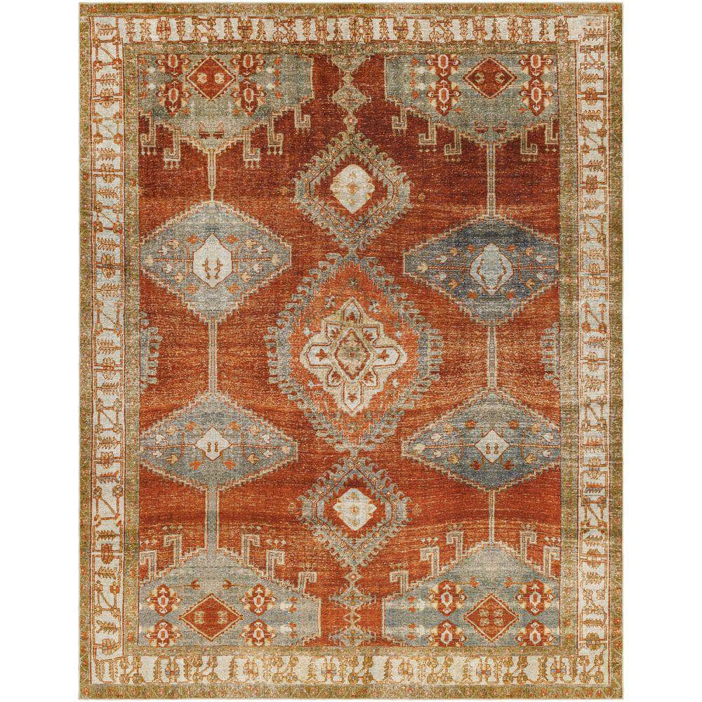 Machine Woven LVB-2301 Burnt Orange, Orange Rugs #color_burnt orange, orange