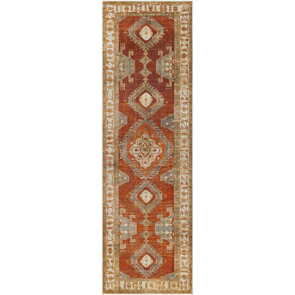 Machine Woven LVB-2301 Burnt Orange, Orange Rugs #color_burnt orange, orange