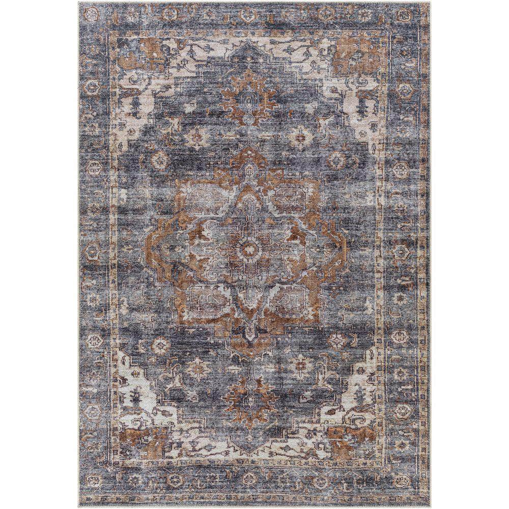 Machine Woven THI-2701 Camel, Charcoal Rugs #color_camel, charcoal