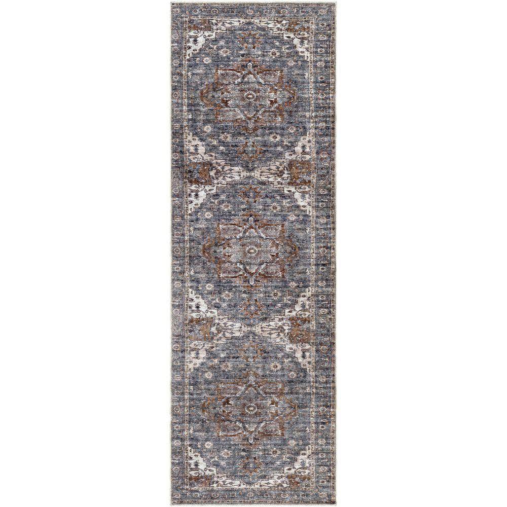 Machine Woven THI-2701 Camel, Charcoal Rugs #color_camel, charcoal