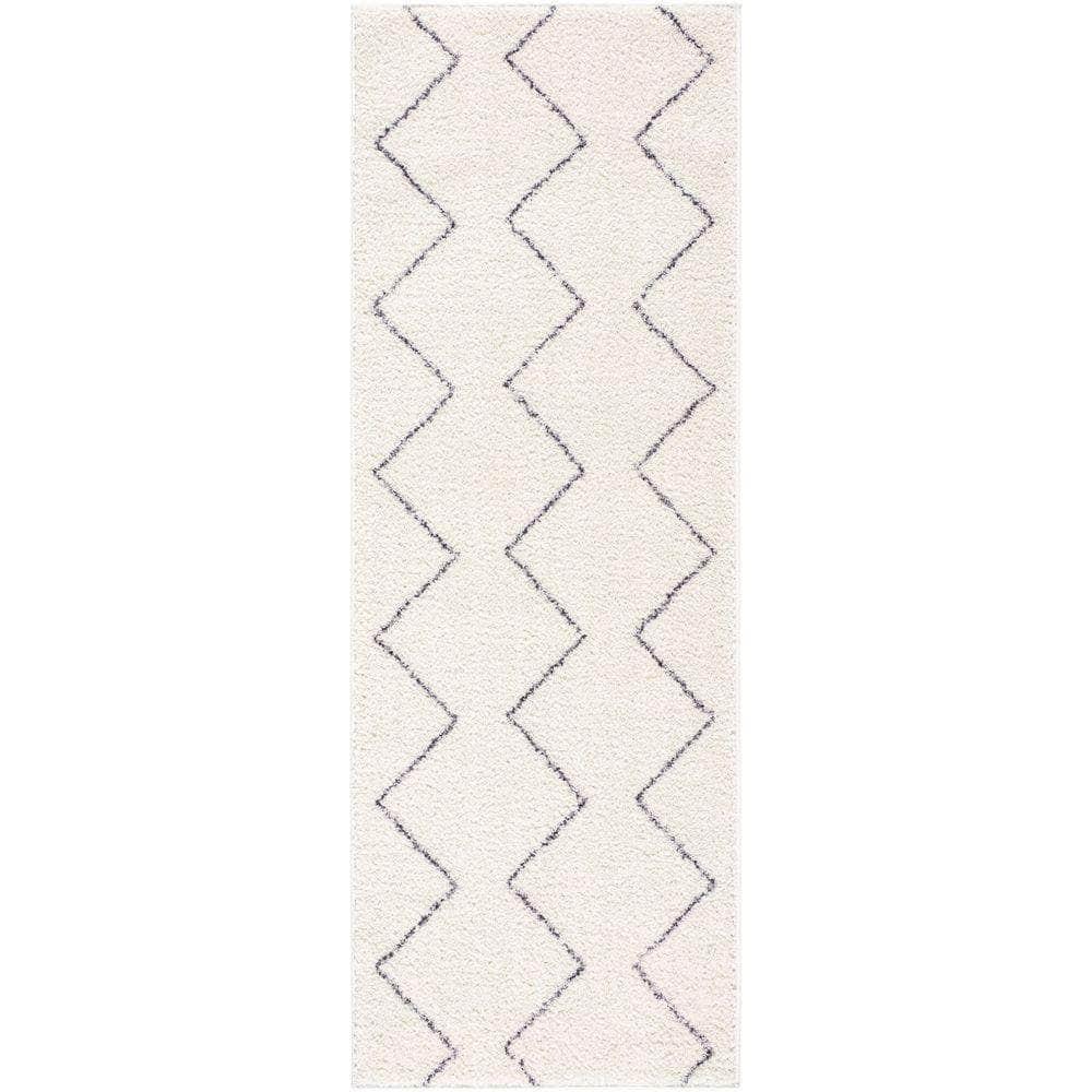 Machine Woven LKK-2307 Ivory, Black Rugs #color_ivory, black