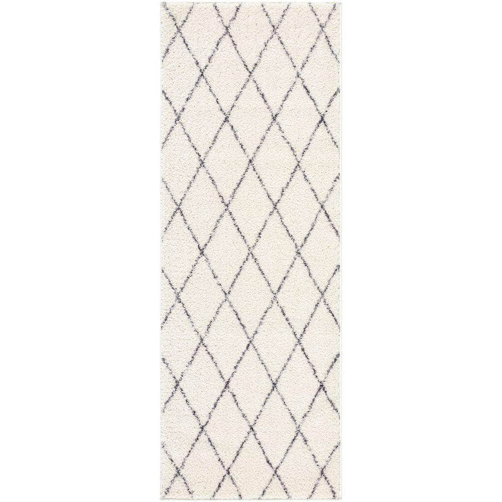 Machine Woven LKK-2306 Ivory, Black Rugs #color_ivory, black