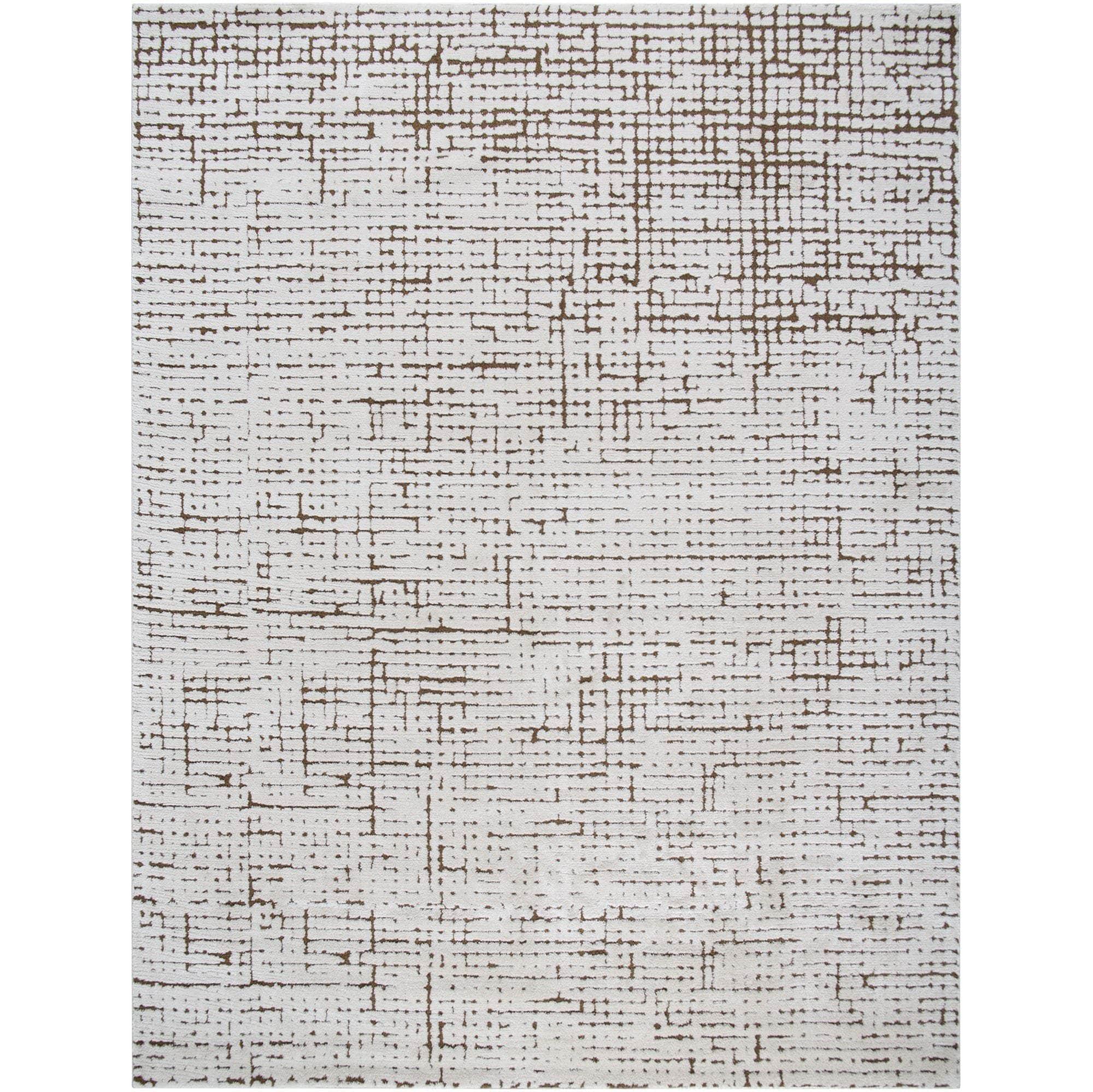 Machine Woven PNWCS-2301 Ivory, Brown Rugs #color_ivory, brown